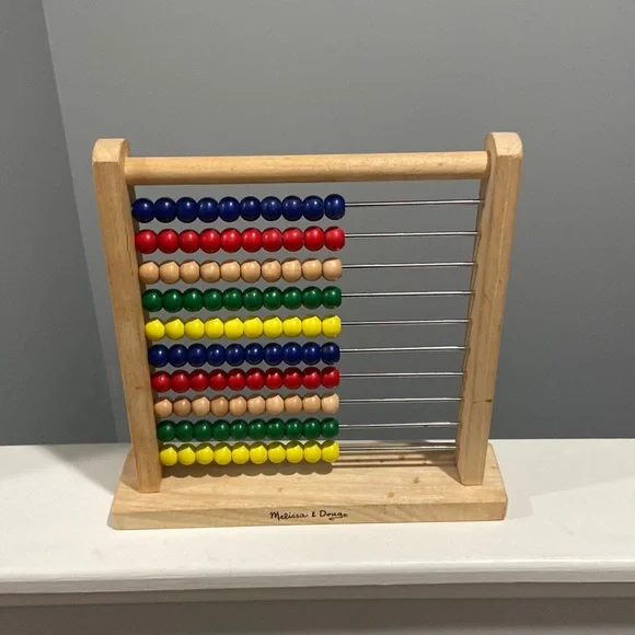MELISSA & DOUG wooden Abacus math learning tool - Picture 1 of 7